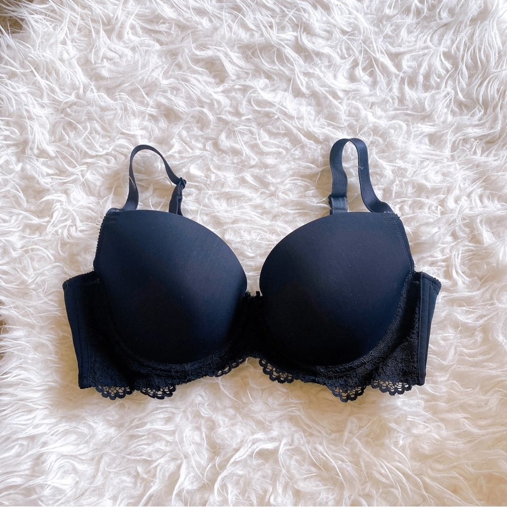 Japanese Bradlis Black Push Up Bra 34F/34DDD